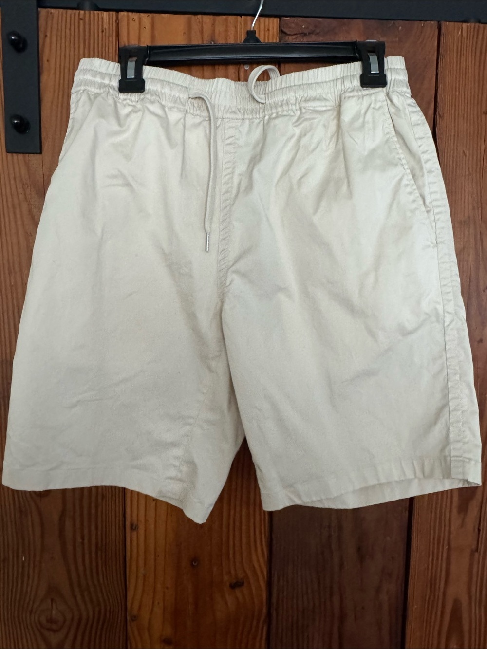 Sandro Men's Drawstring Shorts in Cream - Large